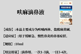 每周一药 | 鼻腔用药 | 呋麻滴鼻液