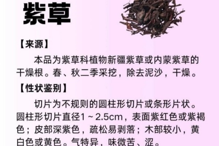每周一药丨清热药丨紫草